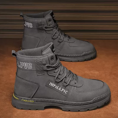 Men's Work Safety Shoes 2026 Waterproof Anti-Slip Winter High Top Martin Boots