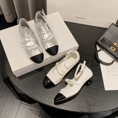 Shallow Mouth Flat Shoes Women New Spring Fall Miu Miu Style Low Heel Vintage Strap French Mary Jane Flat Shoes Women · YANYAN China shoe factory