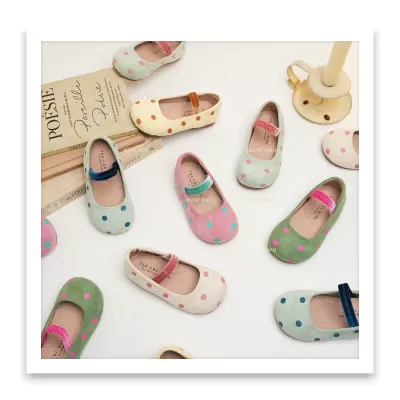 XSHX Polka Retro Girls Princess Shoes Round Toe Leather Shoes for Spring Autumn · YANYAN China shoe factory