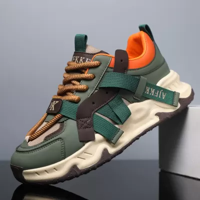 Men's Sports Shoes Spring Fashion, Thick Sole Dad Shoes Korean Style Breathable · YANYAN China shoe factory