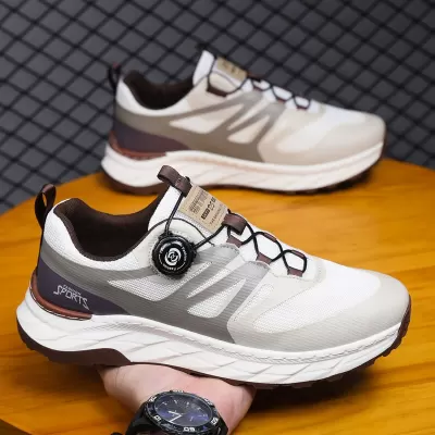 حذاء رجالي ربيع صيف 2026 جديد، بدون رباط بإبزيم دوار داد شوز للجري · YANYAN China shoe factory