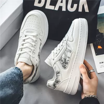 Men's 2026 New Fashion Casual Board Shoes, Spring Student Niche Original White Trendy Shoes · YANYAN China shoe factory