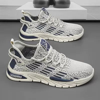 Men's Summer Breathable 2026, Mesh Running Shoes Flyknit Casual Sports New · YANYAN China shoe factory