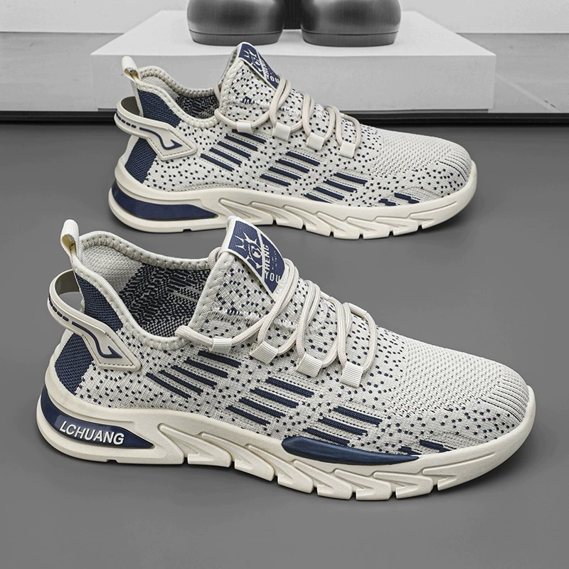 Men's Summer Breathable 2026, Mesh Running Shoes Flyknit Casual Sports New