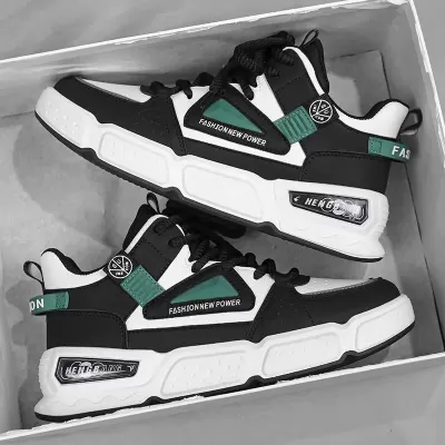 Men's 2026 Winter High-Top Chunky Board Shoes, Slip-Resistant Basketball Casual Sneakers · YANYAN China shoe factory