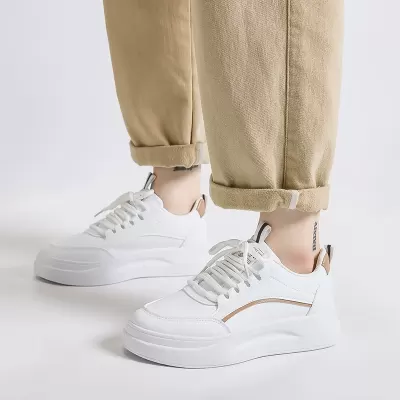 SH835 White Sneakers for Women 2024 Summer, Breathable Korean Style Thick Sole Casual Shoes · YANYAN China shoe factory