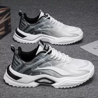 Men's 2026 Spring Mesh Casual Sneakers, Retro Dad Shoes, Breathable Student Athletic Shoes · YANYAN China shoe factory