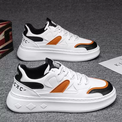 Herren Winter Low-Top Freizeit-Board-Schuhe, Chunky erhöhende weiße Sneaker für Studenten · YANYAN China shoe factory