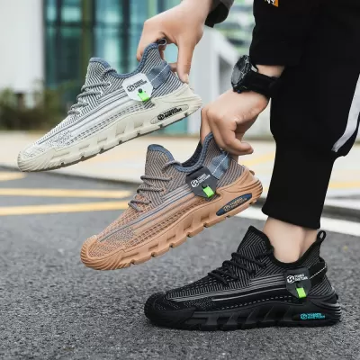 Men's Street Flyknit Yeezy Shoes, Mesh Breathable Soft Sole Casual Sports Shoes · YANYAN China shoe factory