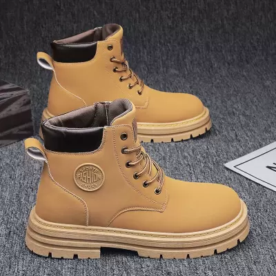 Men's Winter Martin Boots, Work Safety Boots, Waterproof Slip-Resistant Hiking Boots · YANYAN China shoe factory
