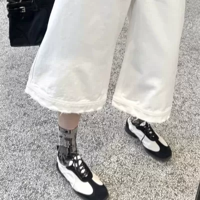 Designer 2025 Spring Summer New Genuine Leather Women Ballet Flats Soft Sole German Trainer Sport Casual Shoes · YANYAN China shoe factory