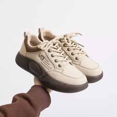 XQ5801 2024 Summer Thick Sole Height Increasing Board Shoes, Korean Style Casual Dad Sneakers · YANYAN China shoe factory