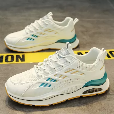 Men's 2026 Winter Breathable Mesh Running Shoes, White Chunky Dad Casual Sneakers for Teens · YANYAN China shoe factory
