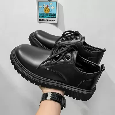 Men's Business Leather Shoes Spring 2026 New, Youth British Student Formal Casual Trendy Shoes · YANYAN China shoe factory
