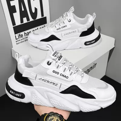 Men's 2026 Winter Mesh Breathable Casual Sneakers, Chunky Height-Increasing Retro Dad Shoes · YANYAN China shoe factory