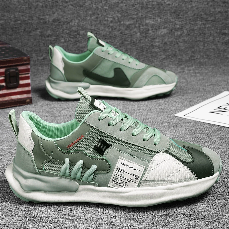 Winter 2026 New Men's Breathable Mesh Casual Running Trendy Dad Shoes