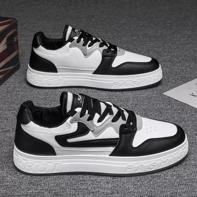 Men's Winter Breathable Mesh Casual White Board Shoes Leather Sneakers · YANYAN China shoe factory