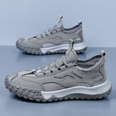 Sapatos de Segurança para Homem Biqueira de Aço Perfuração Prova Verão Respiráveis Leves Sapatos de Trabalho Isolados Antiodor · YANYAN China shoe factory