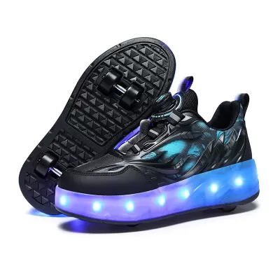 Heelys Boys Girls Kids Invisible Roller Shoes Adult Charging Flash Lightweight Wheel Sneakers Factory · YANYAN China shoe factory