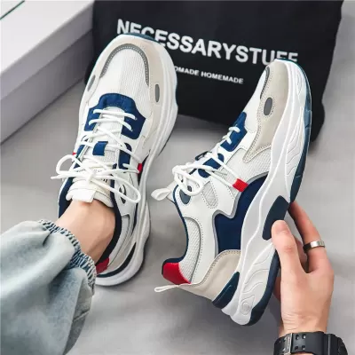 Winter 2026 New Mesh Breathable Trendy Casual Running Heightening Dad Shoes · YANYAN China shoe factory