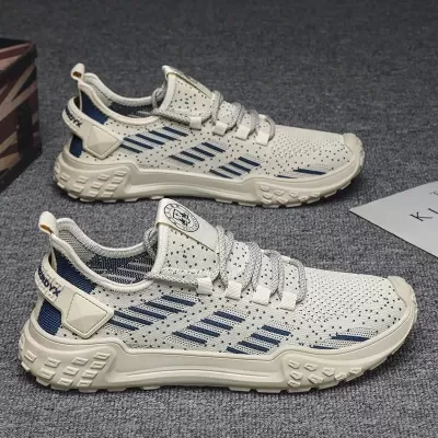 Winter New Men's Knitted Breathable Slip-On Casual Soft Sole Board Shoes · YANYAN China shoe factory