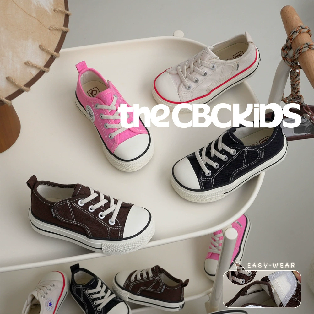 XSHX Lace-Free Low Top Japanese Kids Canvas Shoes for Toddlers Boys Girls Velcro Spring Autumn 246078