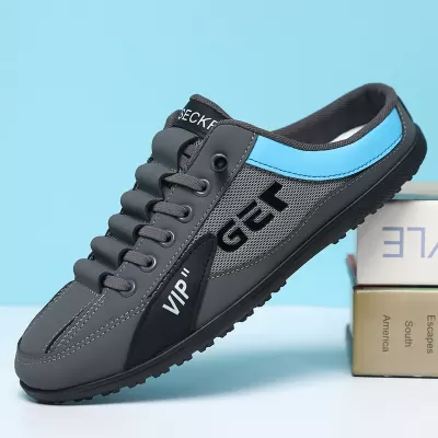 Men's Mules 2026 Summer New, Slip-On Half Slippers Driving Shoes Anti-Slip Wear-Resistant