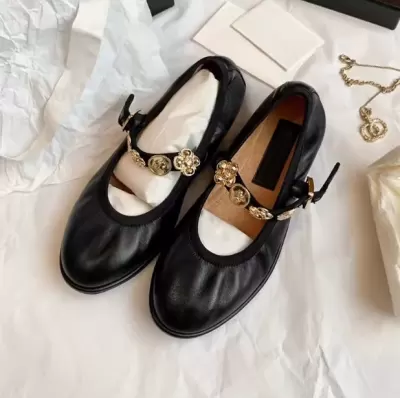 Autumn New French Vintage Mary Jane Shoes with Buckle for Women