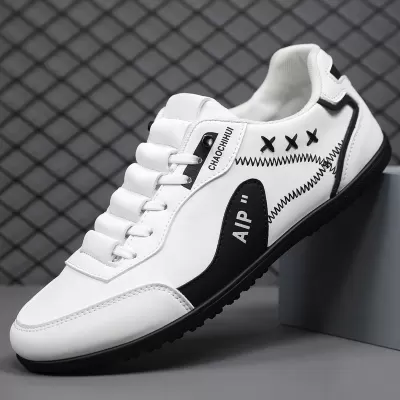 Mocasines Sin Cordón 2024 Nuevos Verano, Zapatos Casuales Transpirables Negros de Tabla de Cuero Genuino para Hombre · YANYAN China shoe factory