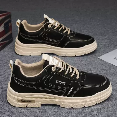 Spring Breathable 2026 New Trendy Casual Low Top Work Leather Martin Boots