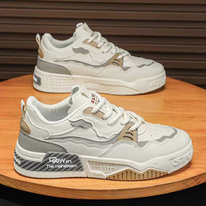 Spring 2026 New Thick Sole Casual Flat Shoes Anti-Slip Teen Sports Trendy