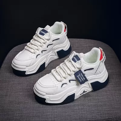 Korean Style Thick Sole Chunky Sneakers for Women Fall Casual Running Shoes C-5501 · YANYAN China shoe factory