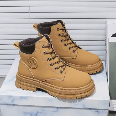 High-Top Martin Boots for Women Fall New British Style Thick Sole Casual Boots