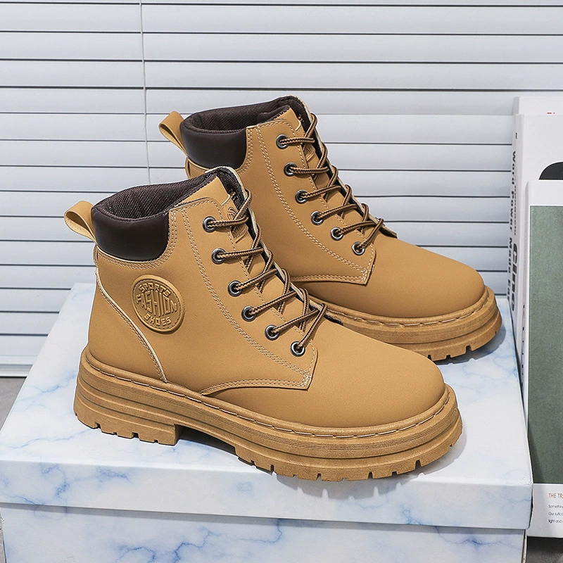 High-Top Martin Boots for Women Fall New British Style Thick Sole Casual Boots