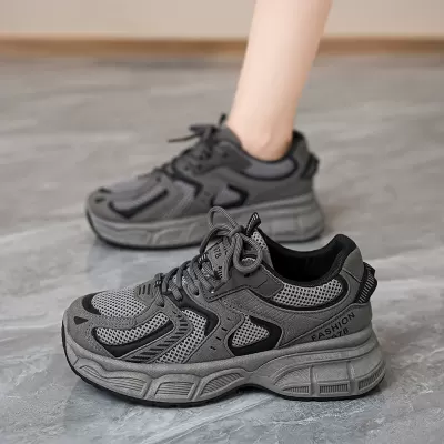 Chunky Sneakers for Women 2024 Fall Breathable Thick Sole Casual Running Shoes · YANYAN China shoe factory