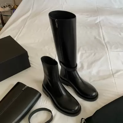 New Autumn Winter Detachable Knee High Boots Block Heel for Women