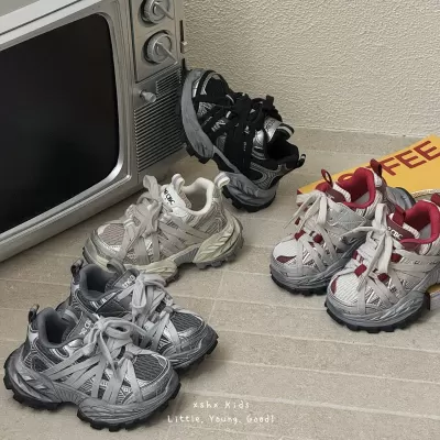 XSHX Kids Retro Dad Sneakers, Dirty Style, Unisex, Autumn Winter, Wenzhou Shoes · YANYAN China shoe factory