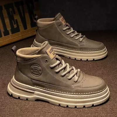 Winter New Vintage Mid Top Martin Boots Casual Work Shoes Low Top Short Boots · YANYAN China shoe factory