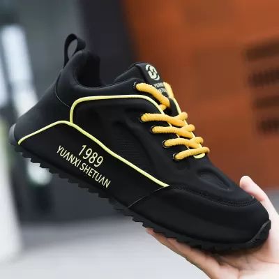 European Men's Shoes Autumn Sports Running, Height Increase Black Dad Shoes 2026 New · YANYAN China shoe factory