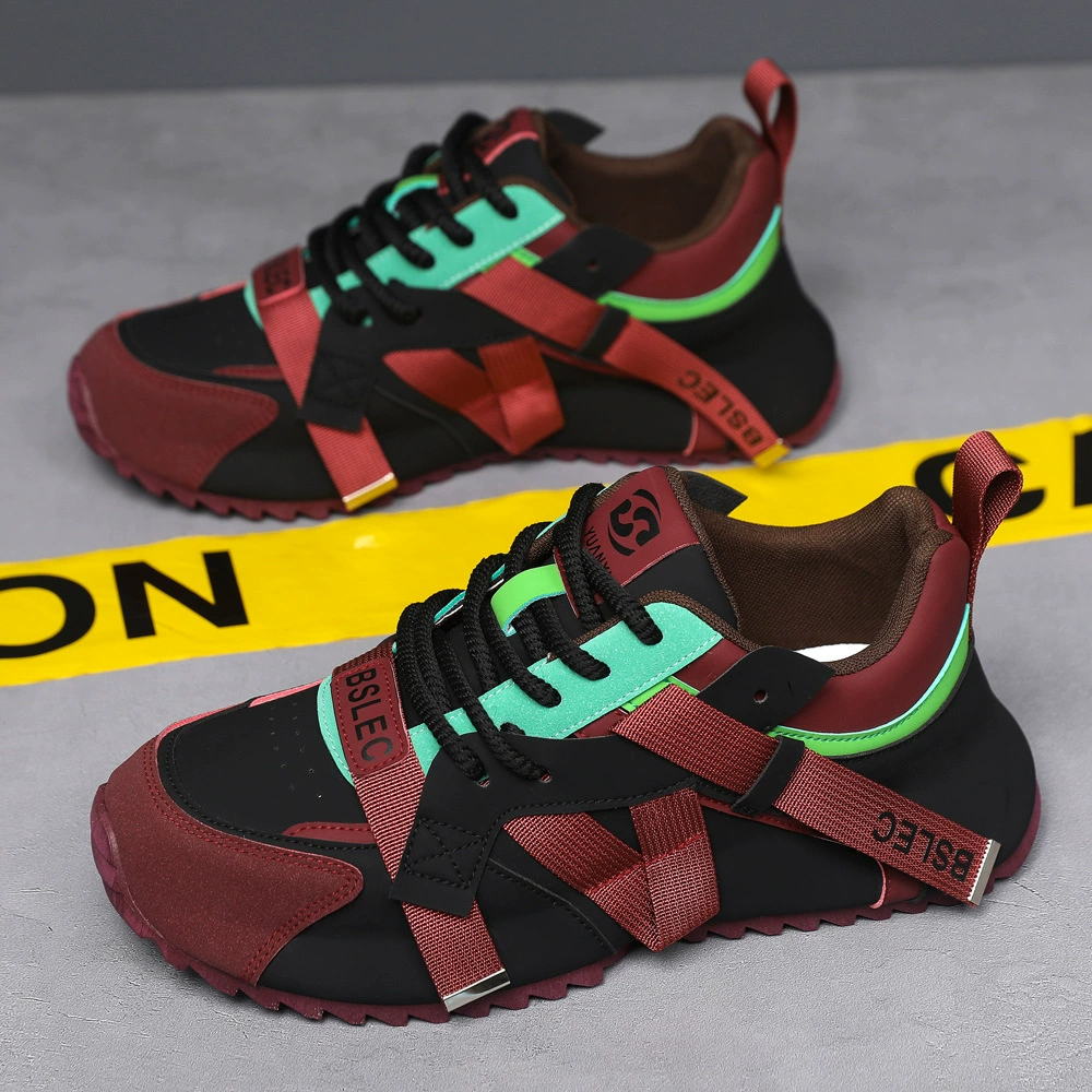 European Street Men's Shoes Autumn 2026 New, Thick Sole Height Increase Dad Sports Shoes