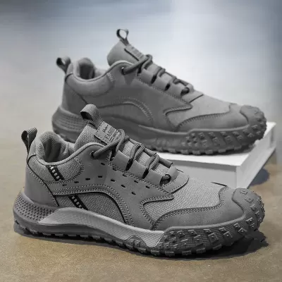 Men's Spring Casual Shoes Fashion Safety Shoes Breathable Sneakers Hiking Trendy Sports Outdoor Work Shoes