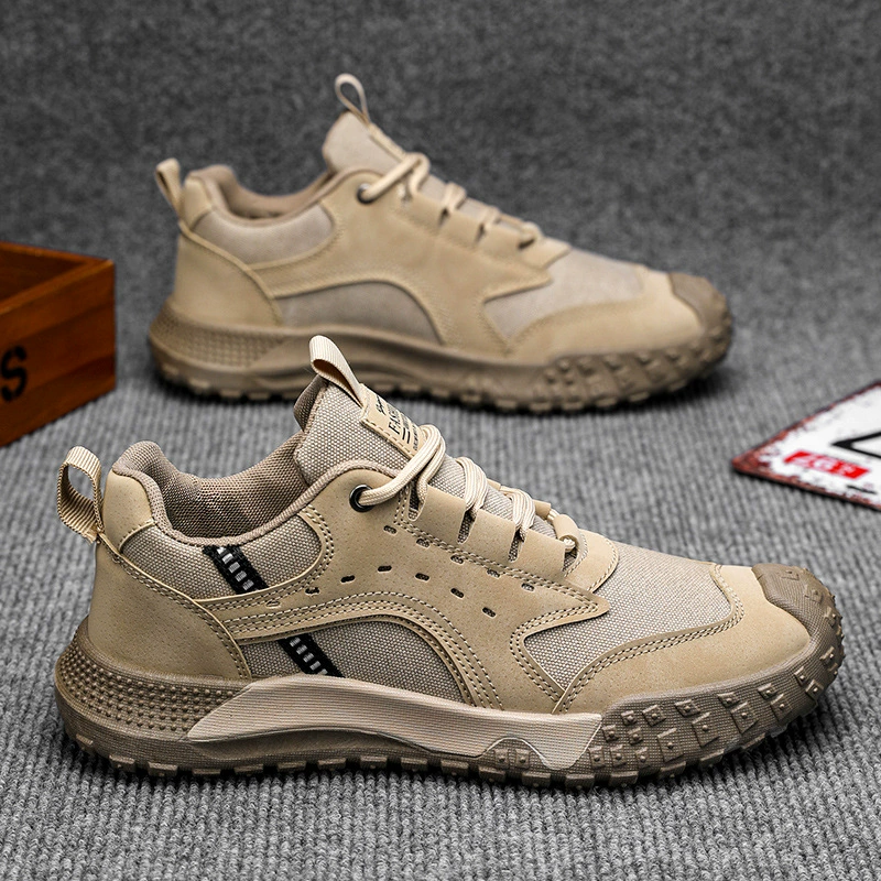 Men's Shoes 2026 Spring Outdoor Work Fashion Work Sports Non Slip Wear Resistant Lightweight Hiking Shoes