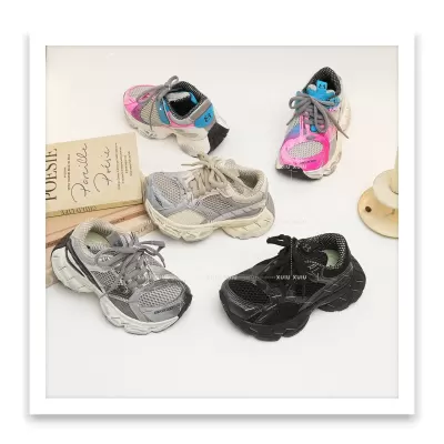 XSHX Kids Dad Sneakers, Unisex, Autumn Winter, Velcro, Parent-Child, Wenzhou Shoes · YANYAN China shoe factory