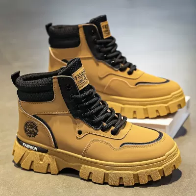 Men's Shoes Autumn 2025 Martin Boots Fashion Versatile Work Shoes Non Slip Wear Resistant Thick Sole Desert Boots