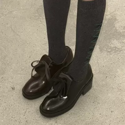 Women's New OpenYY Round Toe Chunky Heel Mary Jane Shoes, Spring Autumn Flats · YANYAN China shoe factory