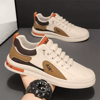 Men's Slip-On Casual White Board Shoes for Work, Spring/Autumn 2026 New Style