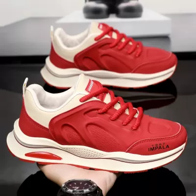 Men's Agility Running Shoes, Breathable Lightweight Thick Sole Dad Shoes Fall 2024 · YANYAN China shoe factory