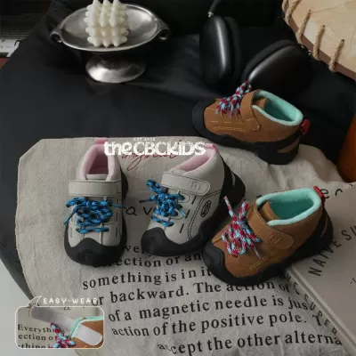 XSHX 248099 Kids Outdoor Shoes, Unisex, Winter, Fleece, Hiking, Toddler