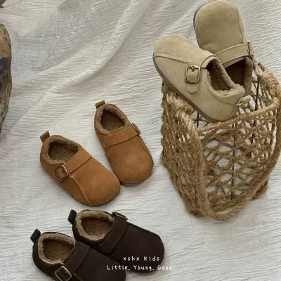 XSHX Kids Retro Casual Shoes, Unisex, Autumn, Suede, Velcro, Thin Sole · YANYAN China shoe factory