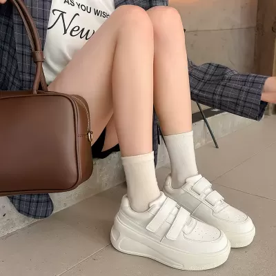 Women's Smile Face Magic Strap Thick Sole Height Increasing Casual Sports Board Shoes for Summer · YANYAN China shoe factory